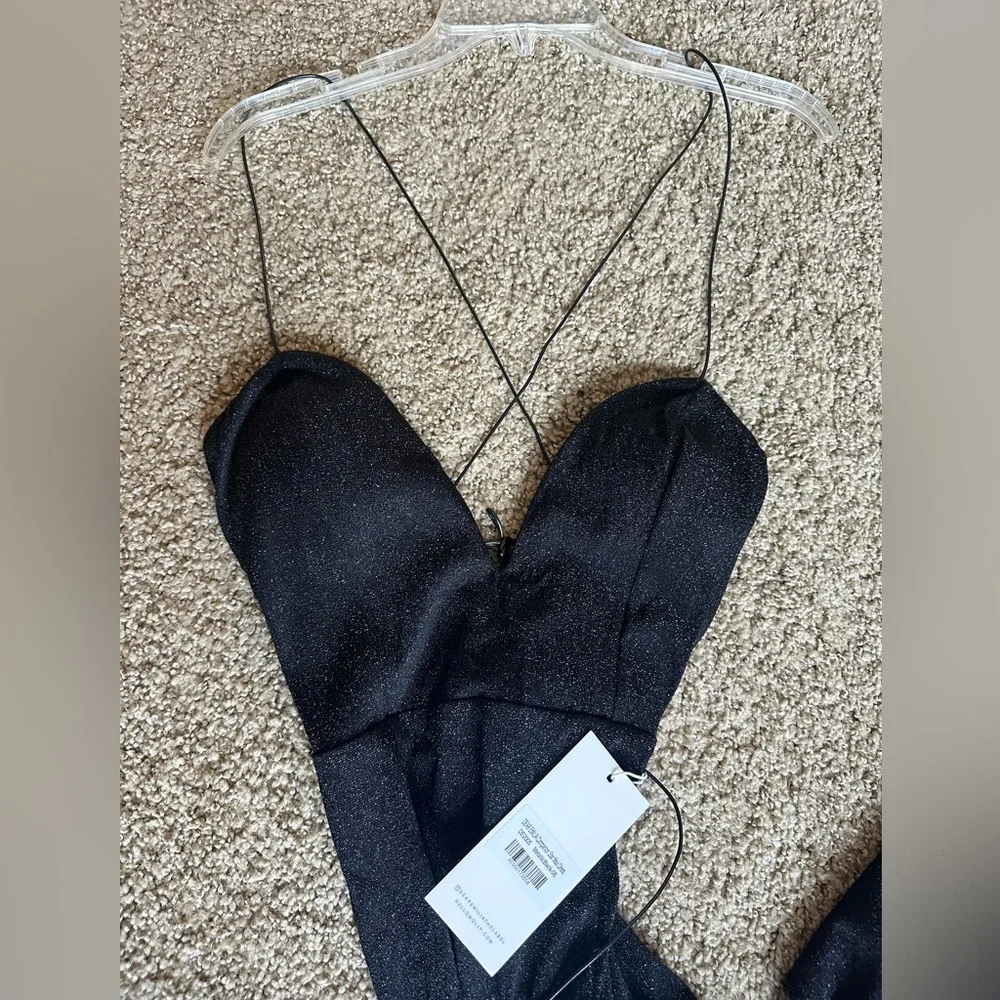 Hello Molly Dear Emilia Maxi Dress, Black, Subtle Shimmer - Picture 5 of 6